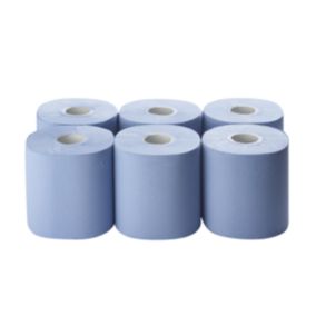 GoodHome Paper Blue Paper roll, Pack of 6