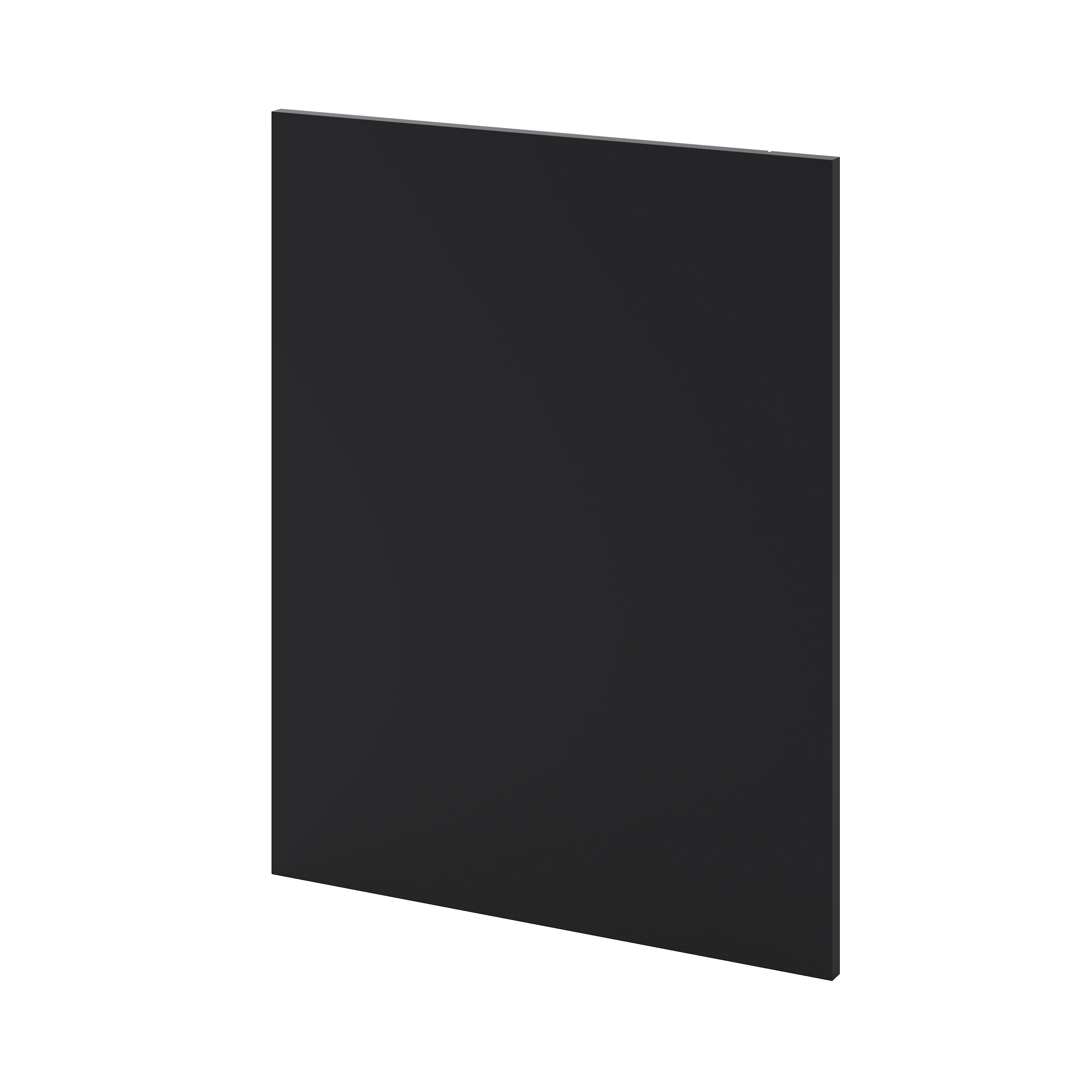 GoodHome Pasilla Matt carbon Thin fram LHe Standard End panel (H)720mm (W)570mm