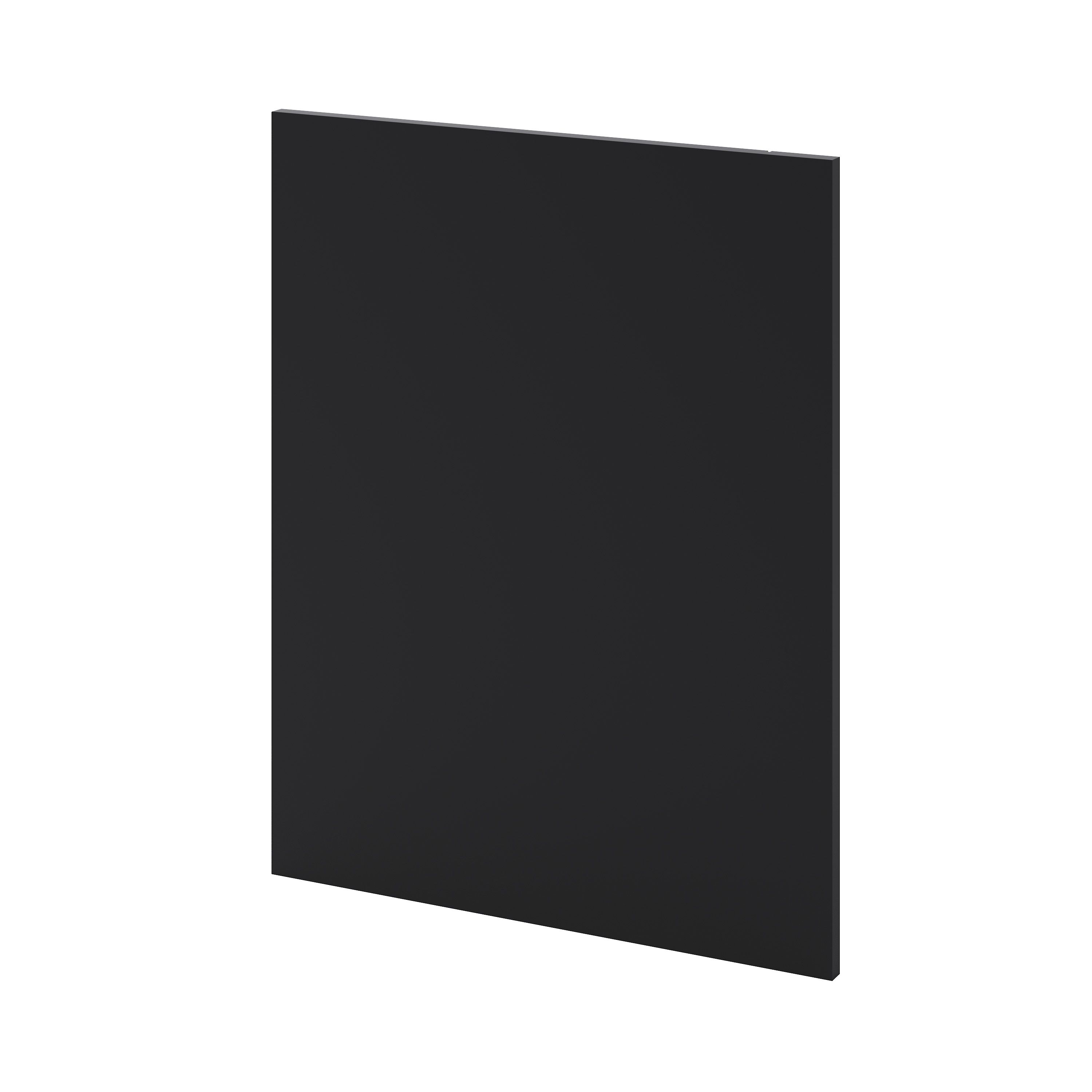 GoodHome Pasilla Matt carbon Thin frame RH Standard End panel (H)720mm (W)570mm
