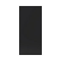 GoodHome Pasilla Matt carbon thin frame slab 70:30 Larder/Fridge Cabinet door (W)600mm (H)1287mm (T)20mm