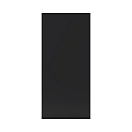 GoodHome Pasilla Matt carbon thin frame slab 70:30 Larder/Fridge Cabinet door (W)600mm (T)20mm