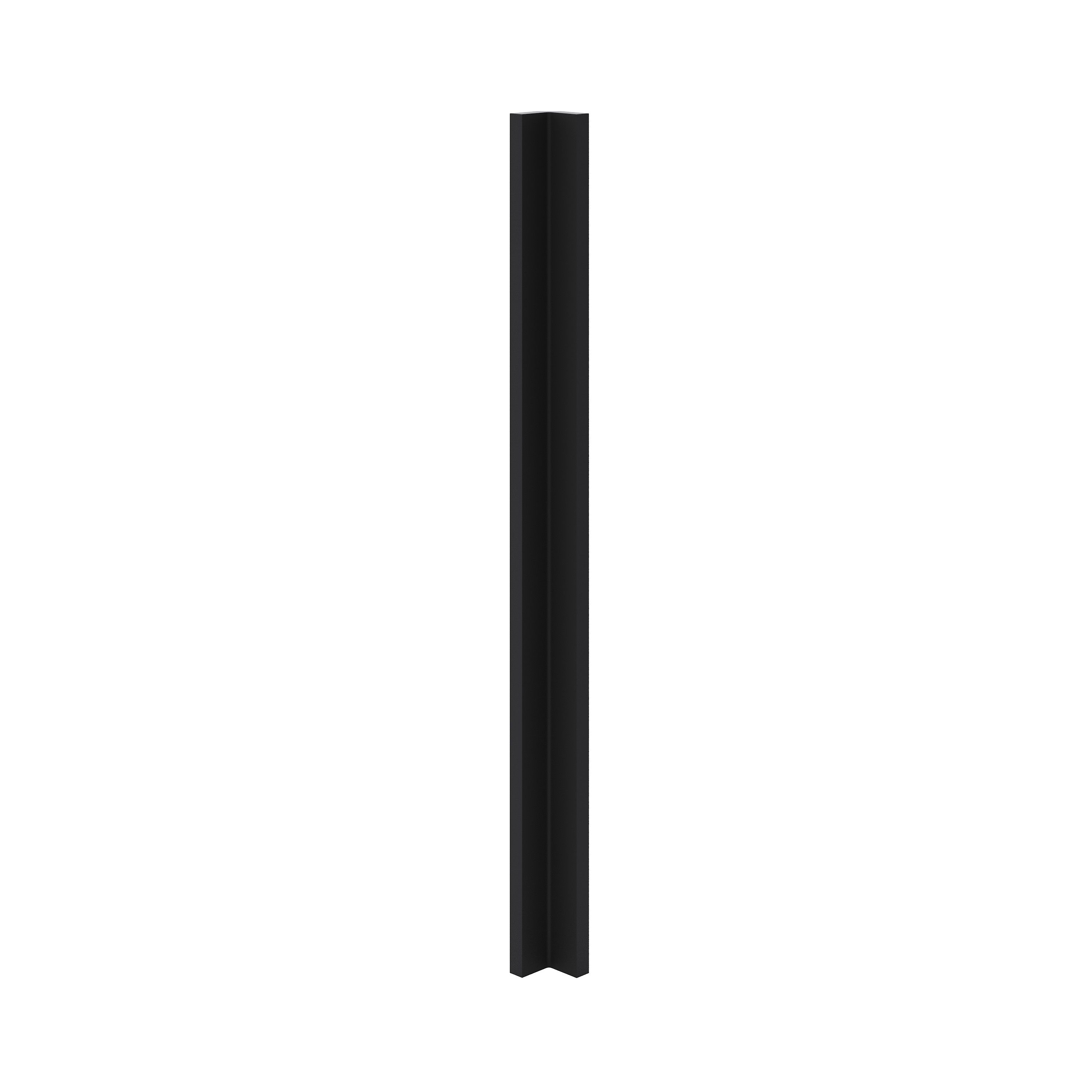 GoodHome Pasilla Matt carbon thin frame slab Matt carbon Tall Wall corner post, (W)59mm