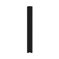 GoodHome Pasilla Matt carbon thin frame slab Standard Corner post, (W)59mm (H)715mm