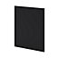 GoodHome Pasilla Matt carbon thin frame slab Standard End panel (H)720mm (W)570mm