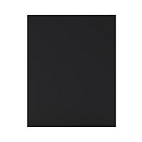 GoodHome Pasilla Matt carbon thin frame slab Standard End panel (H)720mm (W)570mm