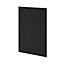 GoodHome Pasilla Matt carbon thin frame slab Standard End panel (H)900mm (W)610mm