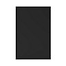 GoodHome Pasilla Matt carbon thin frame slab Standard End panel (H)900mm (W)610mm