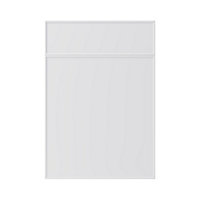 GoodHome Pasilla Matt white Door & drawer, (W)500mm (H)715mm (T)20mm