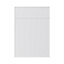 GoodHome Pasilla Matt white Door & drawer, (W)500mm (H)715mm (T)20mm