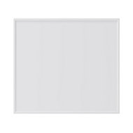 GoodHome Pasilla Matt white thin frame slab Drawer front, bridging door & bi fold door, (W)400mm
