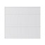 GoodHome Pasilla Matt white thin frame slab Drawer front (W)800mm, Pack of 3