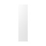 GoodHome Pasilla Matt white thin frame slab Standard End panel (H)2400mm (W)610mm