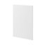 GoodHome Pasilla Matt white thin frame slab Standard End panel (H)900mm (W)610mm