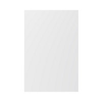 GoodHome Pasilla Matt white thin frame slab Standard End panel (H)900mm (W)610mm