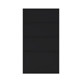 GoodHome Pasilla Thin frame Matt carbon Drawer front, Pack of 1 (H)715mm (W)397mm (T)20mm