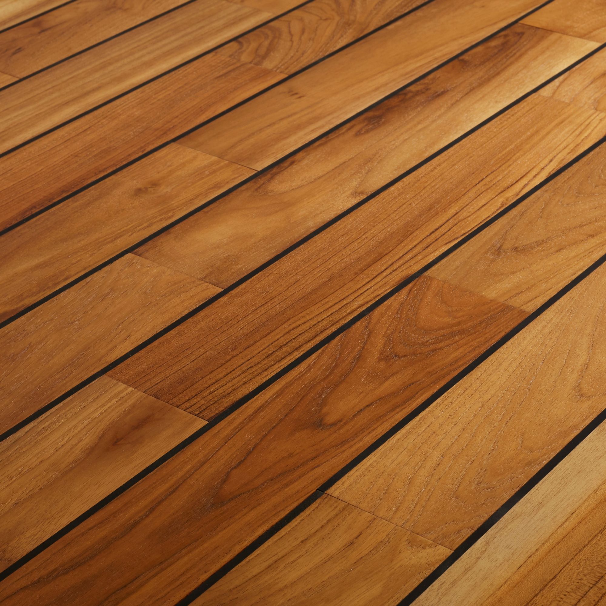 GoodHome Pattani Natural Teak Solid wood Flooring, 1.296m² Set DIY at B&Q