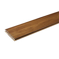 GoodHome Pattaya Matt Wood effect Bamboo Real wood top layer Flooring Sample