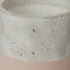 GoodHome Peach whip Concrete Dipped Cylindrical Plant pot (Dia)14.1cm