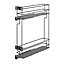 GoodHome Pebre Grey 15cm Pull-out storage