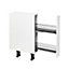 GoodHome Pebre Grey 15cm Pull-out storage