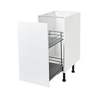 GoodHome Pebre Grey 40cm Pull-out storage