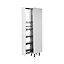 GoodHome Pebre Grey Larder 30cm Pull-out storage