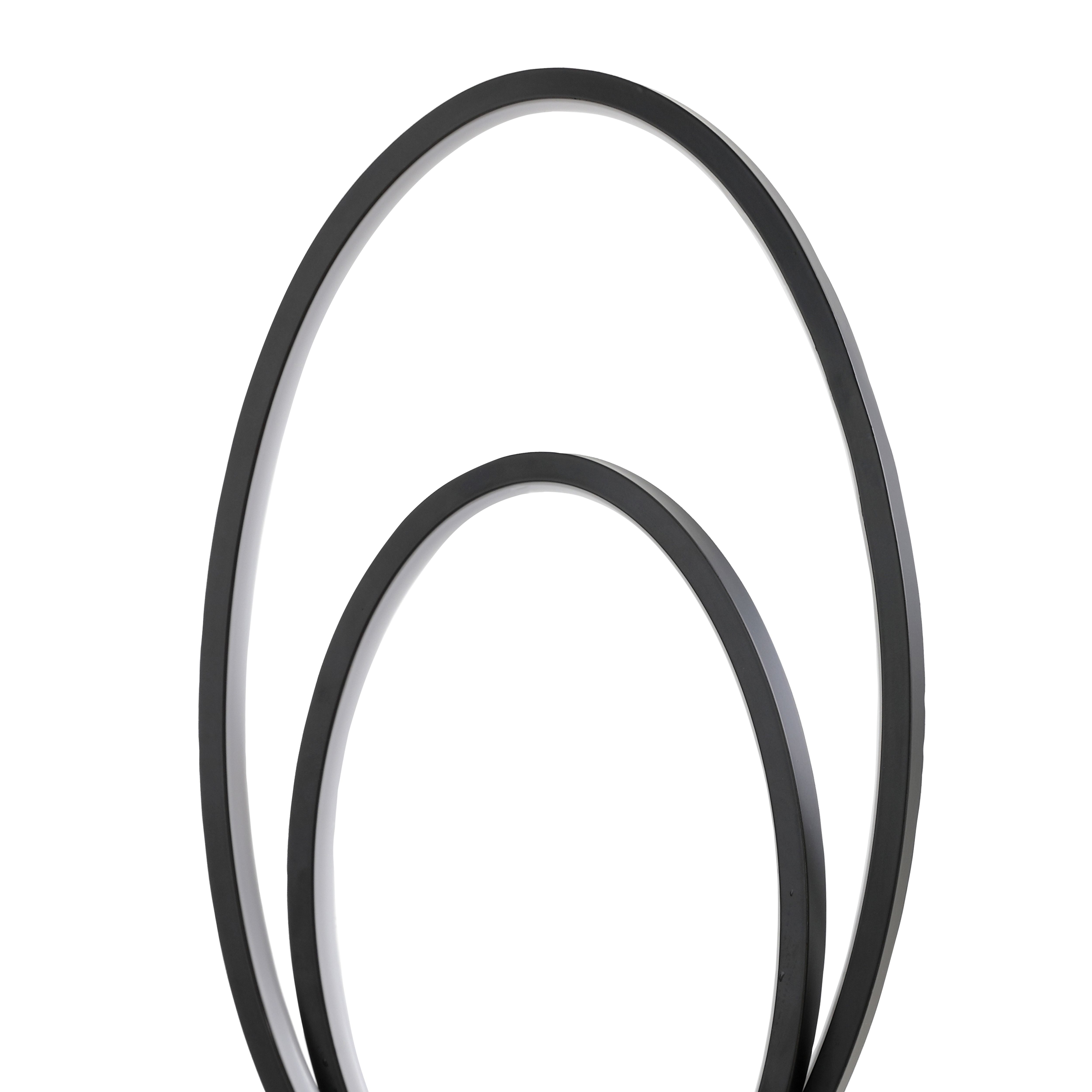 GoodHome Pegmati Matt Black Integrated LED Table lamp