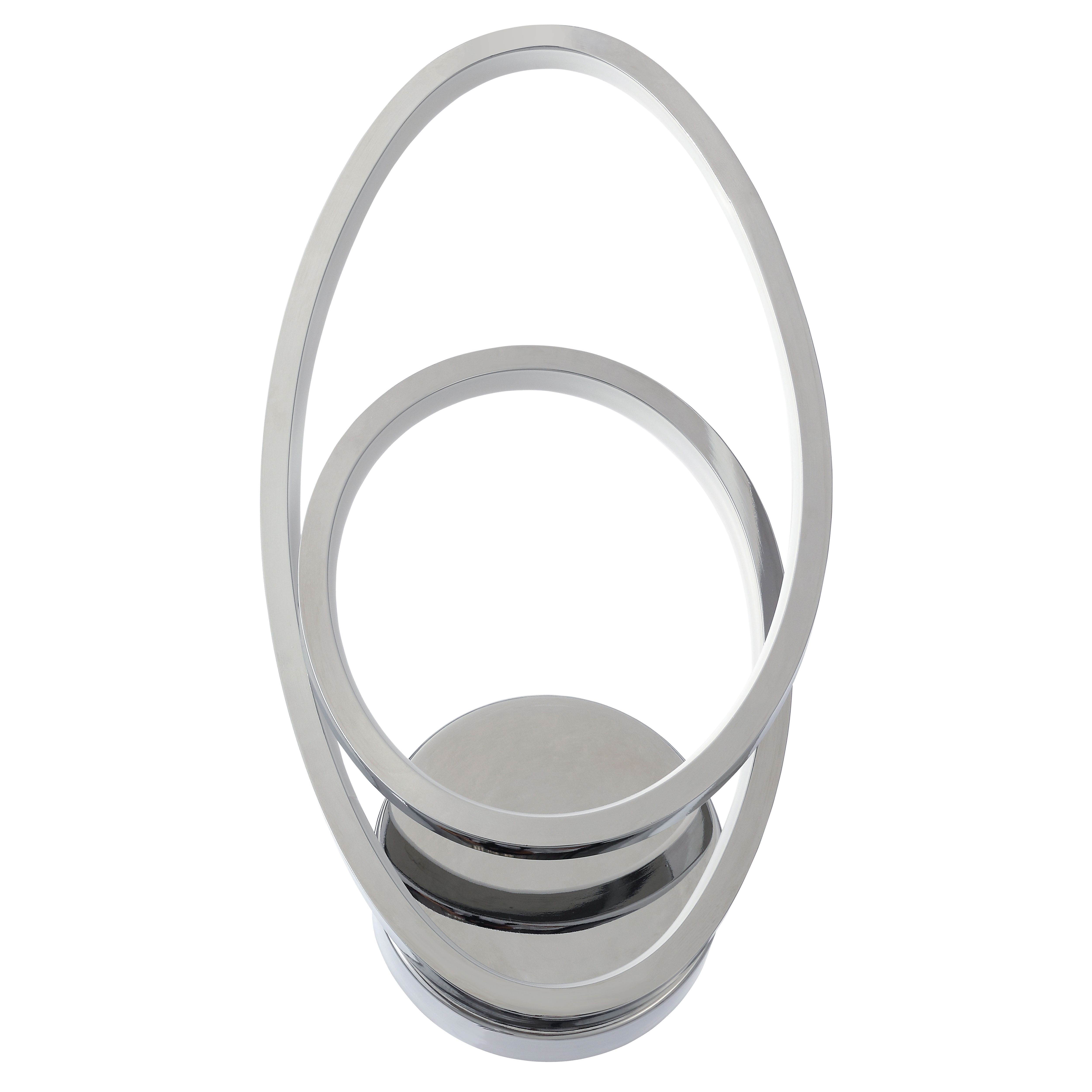 GoodHome Pegmati Modern Silver effect Wired LED Wall light