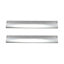 GoodHome Pequin Satin Nickel effect Kitchen cabinets Handle (L)25cm, Pack of 2