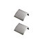 GoodHome Pequin Satin Nickel effect Kitchen cabinets Pull handle (L)5cm, Pack of 2