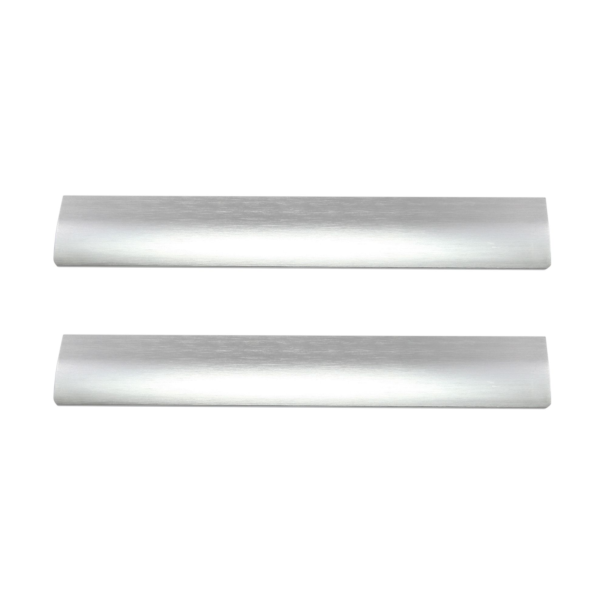 GoodHome Pequin Satin Nickel effect Kitchen cabinets Straight Pull Handle (L)25cm (D)41mm, Pack of 2