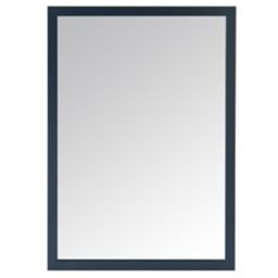 GoodHome Perma Blue Bathroom Mirror (H)700mm (W)1000mm