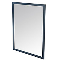 GoodHome Perma Blue Rectangular Wall-mounted Bathroom Mirror (H)70cm (W)100cm