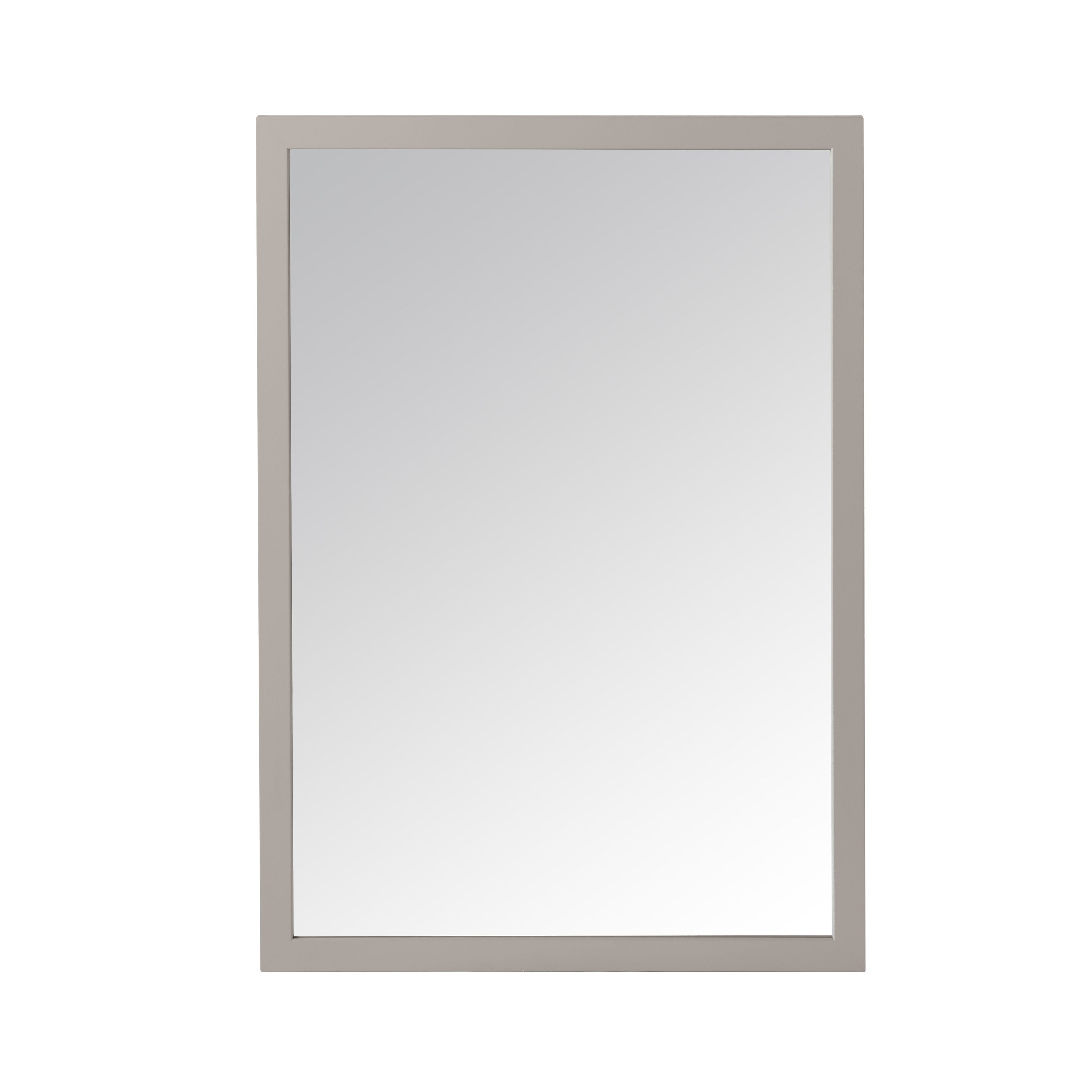 GoodHome Perma Grey Rectangular Wall-mounted Bathroom Mirror (H)70cm (W)100cm