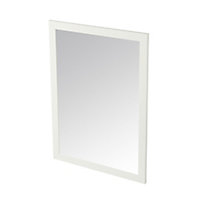 GoodHome Perma Grey Rectangular Wall-mounted Bathroom Mirror (H)70cm (W)50cm