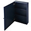 GoodHome Perma Satin Blue Non illuminated Wall-mounted Mirrored door Bathroom Cabinet (W)500mm (H)700mm