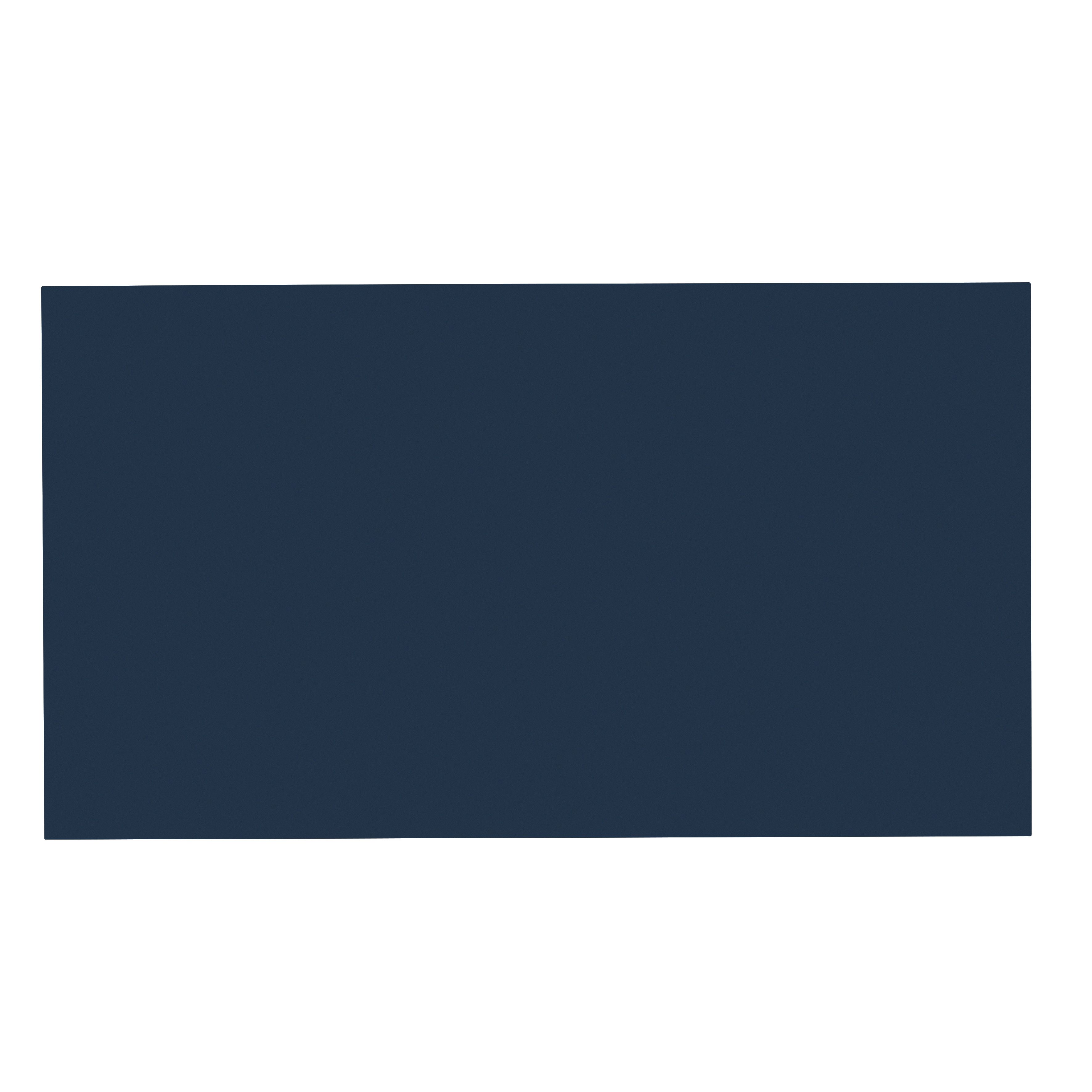 GoodHome Perma Satin Blue Square edge MDF Worktop (T) 2.8cm x (L) 80.5cm x (W) 45.2cm