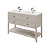 GoodHome Perma Satin Grey Bathroom Vanity unit (H) 806mm (W) 1200mm