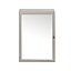 GoodHome Perma Satin Grey Wall-mounted Single Bathroom Cabinet with Mirrored door (W)500mm (H)700mm