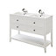 GoodHome Perma Satin White Bathroom Vanity unit (H)80.6cm (W)120cm