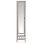 GoodHome Perma Tall Satin Grey Single Freestanding Bathroom Cabinet (H)185cm (W)40cm