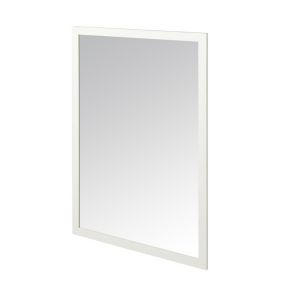 GoodHome Perma White Rectangular Wall-mounted Bathroom Mirror (H)70cm (W)100cm
