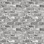 GoodHome Pernay Grey Glitter effect Brick Textured Wallpaper
