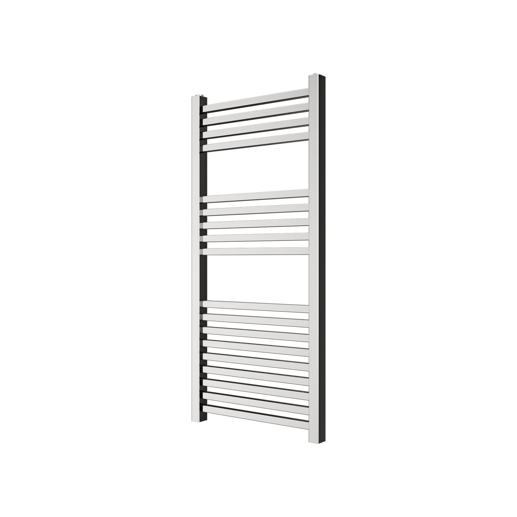 GoodHome Petworth Chrome effect 931BTU Vertical Towel radiator (W)450mm x (H)974mm