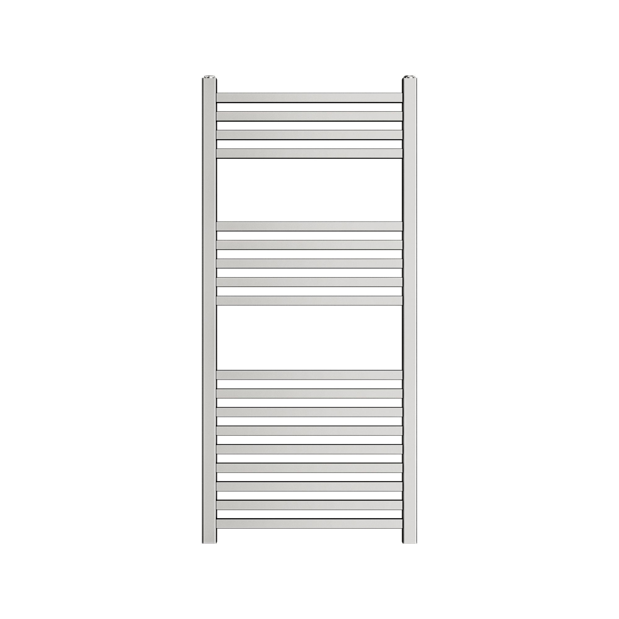 GoodHome Petworth Chrome effect 931BTU Vertical Towel radiator (W)450mm x (H)974mm