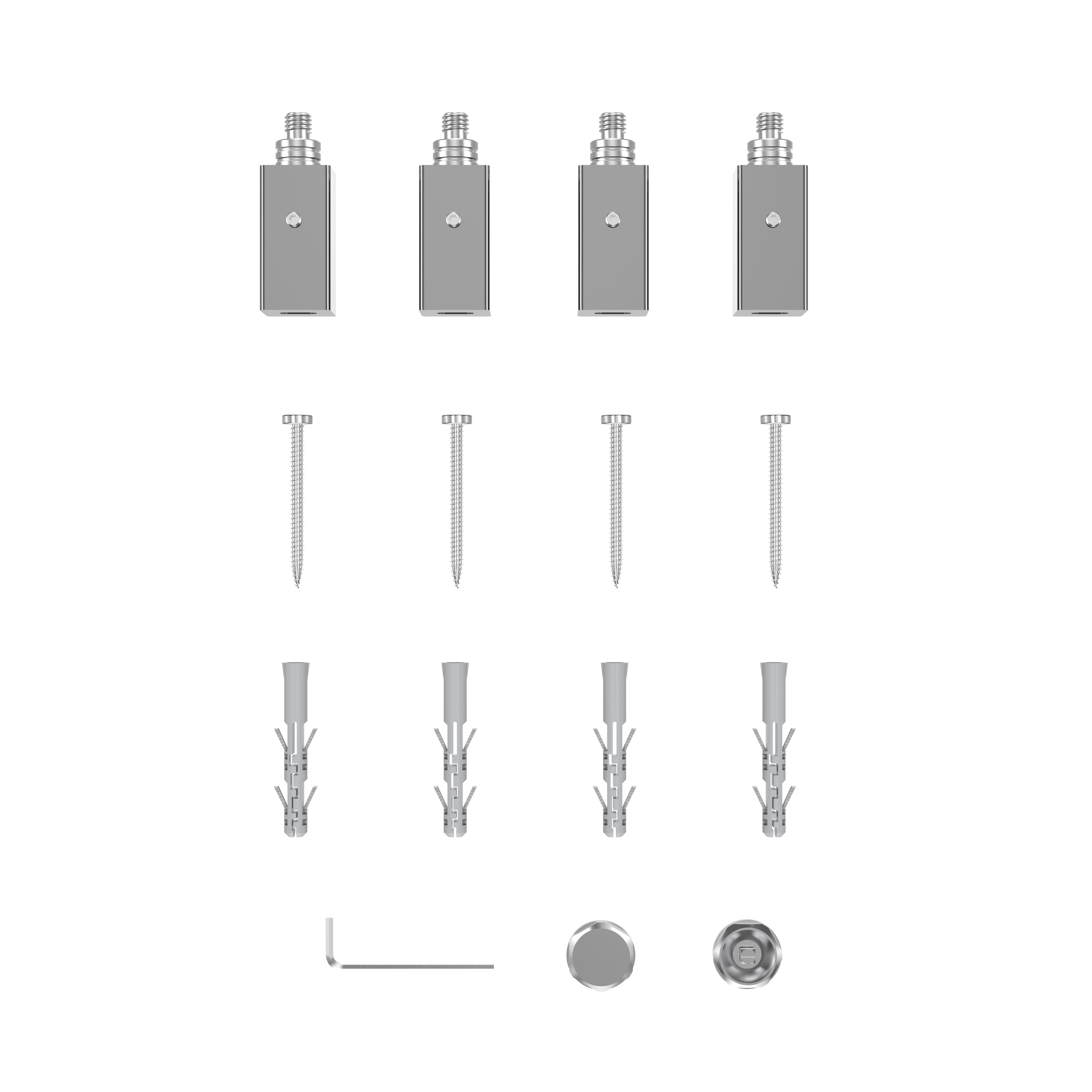 GoodHome Petworth Chrome effect 931BTU Vertical Towel radiator (W)450mm x (H)974mm