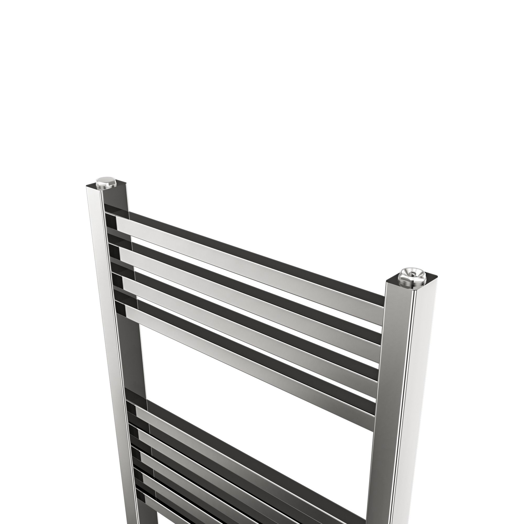 GoodHome Petworth Chrome effect 931BTU Vertical Towel radiator (W)450mm x (H)974mm