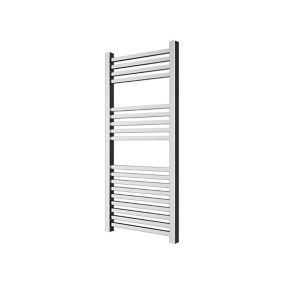 GoodHome Petworth Vertical Towel radiator (W)450mm (H)974mm