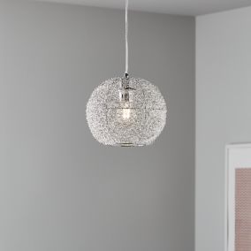 Silver explosion shop pendant shade