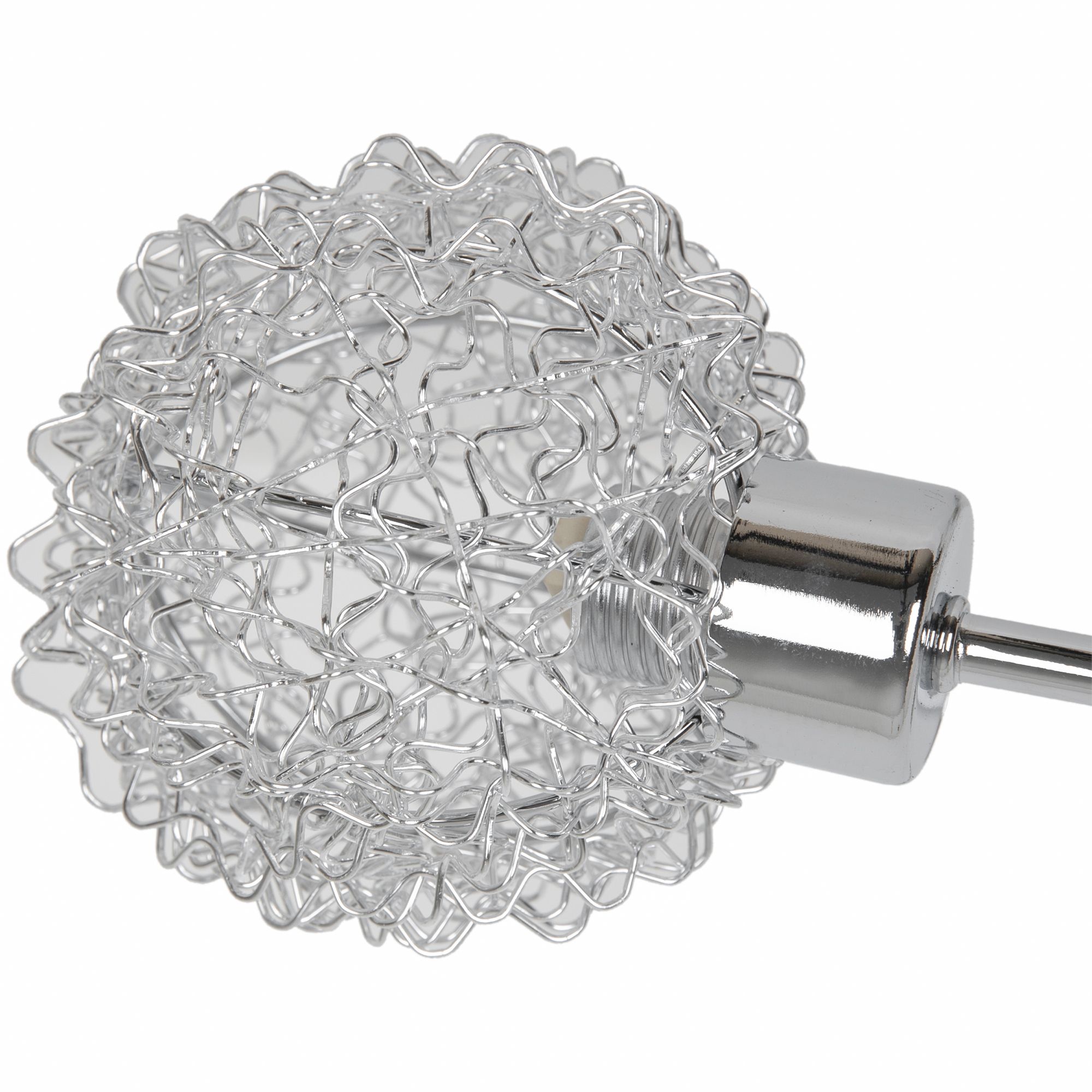 GoodHome Phaidros Plate Metal Chrome 5 Lamp LED Ceiling light
